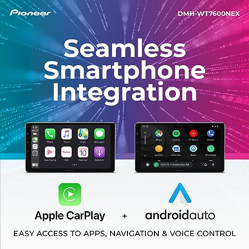 Pioneer DMH-WT7600NEX Digital Multimedia Receiver With Wireless Apple CarPlay and Android Auto, 9” Capacitive Floating Screen, Single-DIN, Built-In Bluetooth, WiFi and Amazon Alexa Pioneer DMH-WT7600NEX Digital Multimedia Receiver With Wireless Apple CarPlay and Android Auto, 9” Capacitive Floating Screen, Single-DIN, Built-In Bluetooth, WiFi and Amazon Alexa
